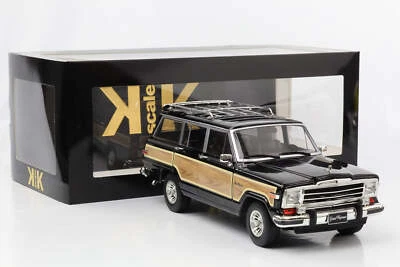 1:18 Jeep Grand Wagoneer Anno 1989 Nero Ottica Legno Kk Scala Diecast - Immagine 1 di 4