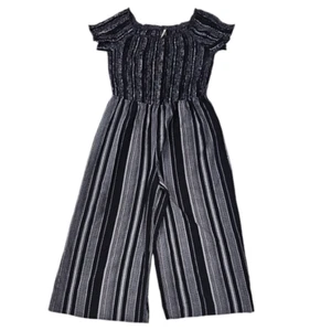 Xhilaration Pants Jumpsuit Size XL Short Sleeve Black & White - Foto 1 di 3