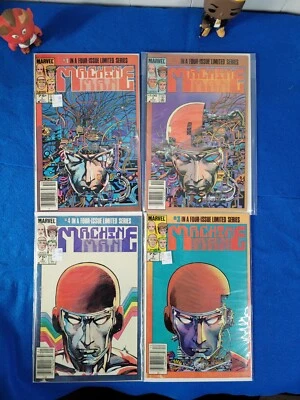 MACHINE MAN (1984) #1-4 FULL RUN!  BARRY WINDSOR-SMITH  1ST APP ARNO STARK  NICE - Image 1 of 4
