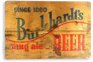 Letrero de lata Burkhardts bar pub cervecería retro decoración rústica B554 - Imagen 1 de 3
