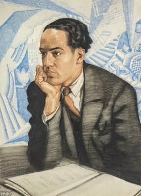 Winold Reiss Langston Hughes: impresión artística 1925 Foto 1 de 2