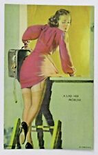 1941 W423a All American Girls A LAD-HER PROBLEM Gil Elvgren Mutoscope Card PINUP