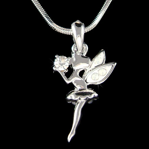 TINKERBELL Bola Mágica Hecha con Cristal Swarovski Hada Campanilla Collar Nuevo Foto 1 de 1