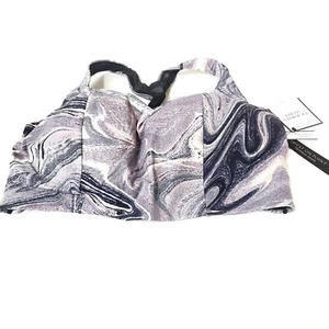 NEW Victorias Secret 38DDD Sports Bra Lightweight Slip Over No Wire Onyx Marble - Picture 1 of 5