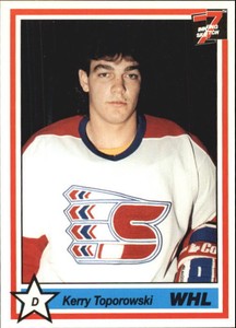 1990-91 7th Inning Sketch WHL #206 Kerry Toporowski