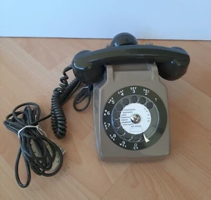 téléphone vintage à cadran SOCOTEL S 63- Couleur marron - Zdjęcie 1 z 1
