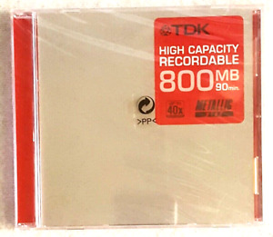 TDK 4 x CD-R METALLIC - 90 mn - 800 MB/6,4 GB - 40X - HIGH-END - NEUF SOUS CELLO