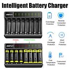 Fast Charging Dock Adapter 8 Slot For AA/AAA NiMH Rechargeable Batteries