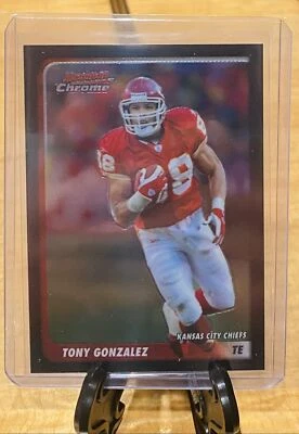 2003 Bowman Chrome #19 Tony Gonzalez   Falcons Chiefs - Image 1 of 2