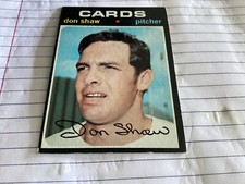 1971 Topps #654 Don Shaw High Number SP