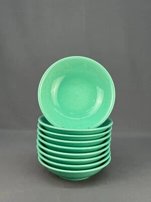 14 tazones para sopa/ensaladera Stria Sea Green de colección de 8"; Italia, sin usar Foto 1 de 4