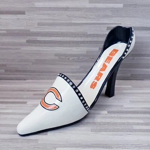 NFL Chicago Bears Decorative Embossed Bottle Holder High Heel Shoe - Picture 1 of 12