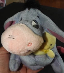 Fisher Price Eeyore Disney with Farm Animal Chick Stuffed Animal Plush 7" - Picture 1 of 4