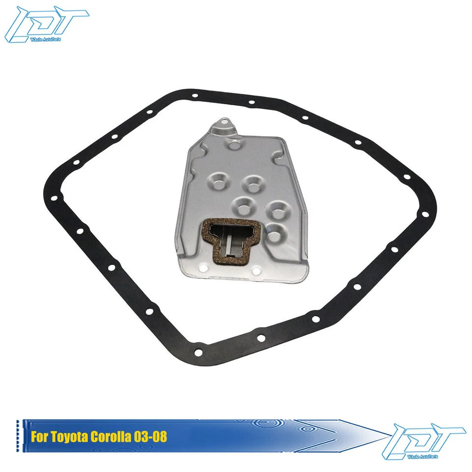 New Transmission Filter Oil Pan Gasket Set For 2003-2008 Toyota Corolla - Image 1 of 4