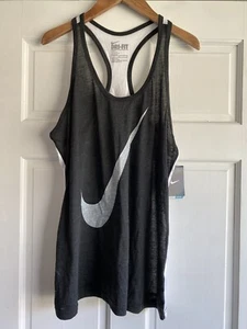 Top sin mangas Nike V46 gris transparente Swoosh Racerback para mujer XL - Imagen 1 de 3