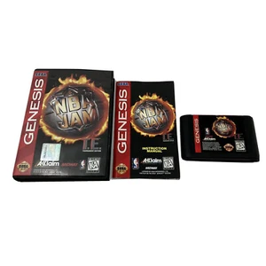 NBA Jam Tournament Edition TE - Authentic Sega Genesis Game  W/Manual - Picture 1 of 4