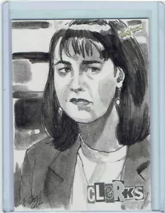 Clerks Skybox 2017 Artist Sketch Art Card 1 of 1 - Artist Elfie Lebouleux - Picture 1 of 1