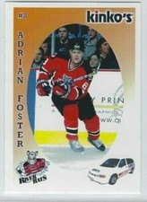 Adrian Foster 2003-04 Albany River Rats (AHL) Kinko's 