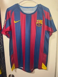 Fc Barcelona 2005/06 Home Jersey, UCL Final, A. Iniesta #24 - Picture 1 of 2