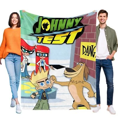Super Soft Flannel Throw Blanket Johnny Test for Bed Sofa All Season Gifts - Image 1 of 4