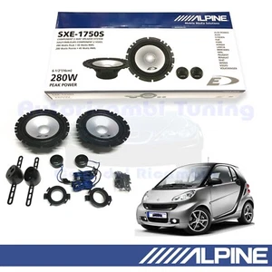 ALPINE SXE1750S Casse Altoparlanti Anteriori per Smart Fortwo W451 - Foto 1 di 5