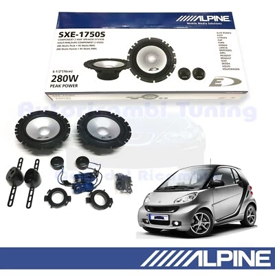 ALPINE SXE1750S Casse Altoparlanti Anteriori per Smart Fortwo W451 - Immagine 1 di 4