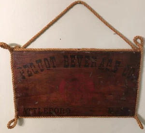 Pequot Beverage Co. wooden sign - Picture 1 of 4