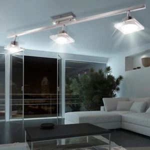 Plafoniera Binario Faretti Spot Dimmerabile LED Lampada da Soggiorno Regolabile - Foto 1 di 4