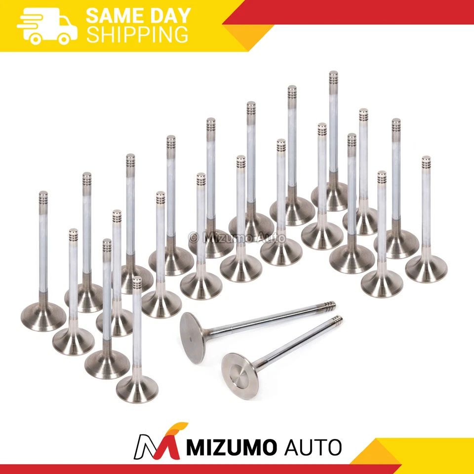 Válvulas de escape de admisión aptas para 95-04 Cadillac Catela CTS Saturn L300 LS2 LW2 Saab 3.0 Foto 1 de 4