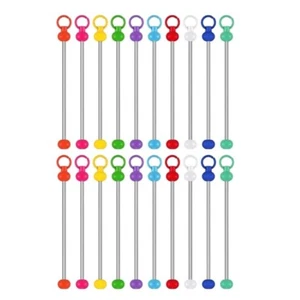 Assorted Color Blank Bead Keychain Kit Keyring Gift for Creation - Zdjęcie 1 z 8