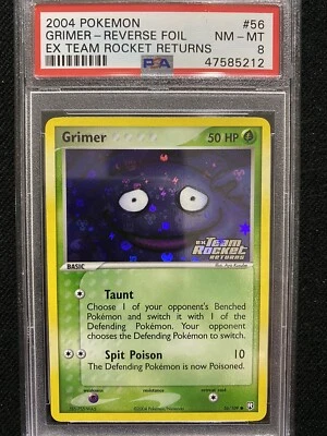 2004 Pokemon EX Team Rocket Returns Grimer Reverse Foil 56/109 PSA 8 NM-MT - Image 1 of 2