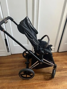 Used Cybex Priam Stroller Rose Gold/ Black/ Brown + winter footmuff Black - Picture 1 of 9