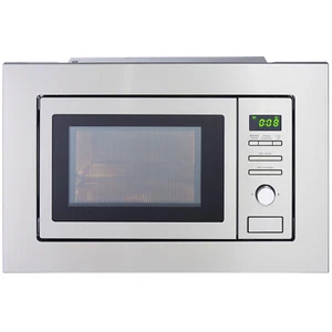 PKM Einbau Mikrowelle Microwellengerät Mikrowellenherd MW820-EBM Edelstahl 800 W - Bild 1 von 5