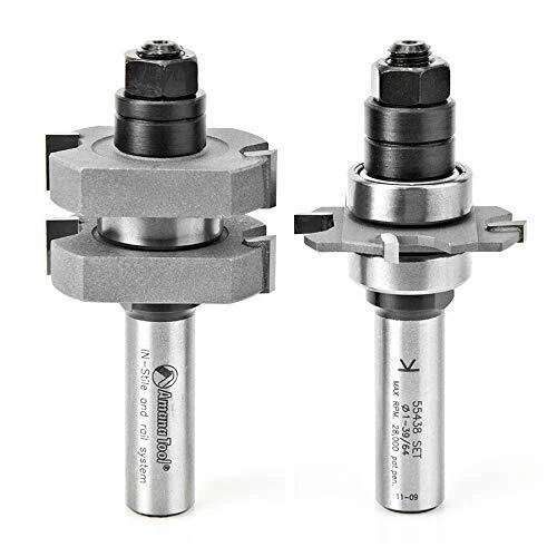 Amana 55438 Carbide Tip Adjustable Mission Style Straight Instile & Rail System - Image 1 of 1