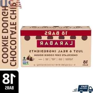 Gluten Free Vegan Chocolate Chip Cookie Dough Fruit Nut Bar 18 Count Snack New - Picture 1 of 7