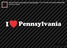 (2) I Love Pennsylvania Sticker Decal Die-Cut Vinyl