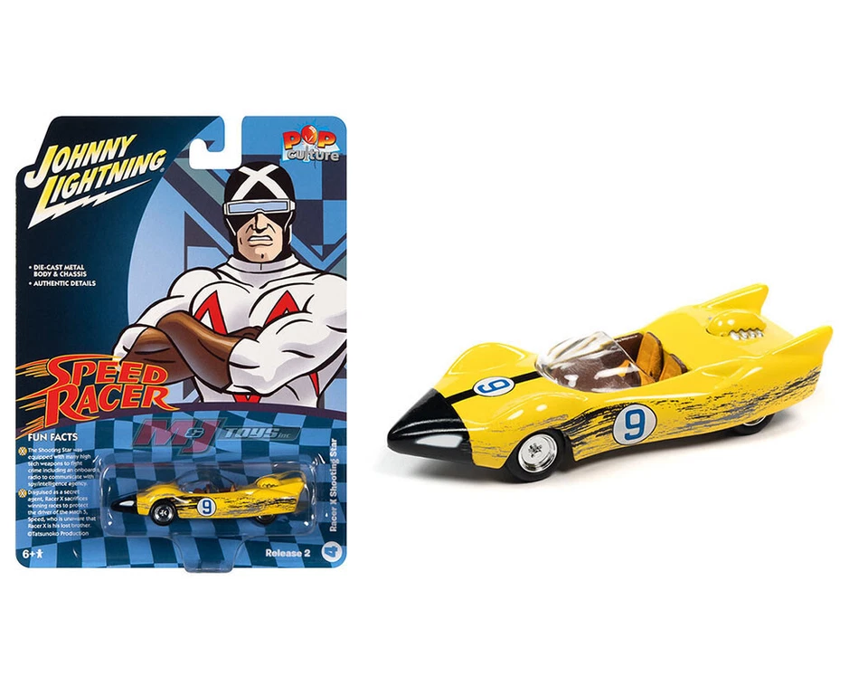 Johnny Lightning Pop Culture 1:64 Speed Racer Shooting Star Race Worn JLSP260 - Image 1 of 1
