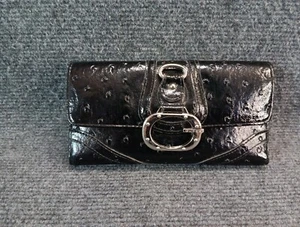 Guess Portafoglio Vintage Clutch Vintage Trifold Nero - Foto 1 di 15