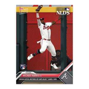 2023 Topps Now #984 Michael Harris II Circus Catch Wins Game 2 NLDS IN HAND!