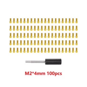 100pcs M2 M3 Screws w/ Tool for 1/10 RC Crawler Axial SCX10 1.9" 2.2" Wheel Rims - Picture 1 of 21