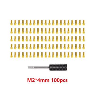 100pcs M2 M3 Screws w/ Tool for 1/10 RC Crawler Axial SCX10 1.9" 2.2" Wheel Rims - Image 1 of 4