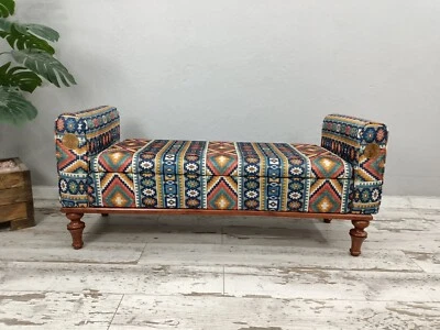 Cottagecore daybed, Hidden storage sofa, Wood work sofa, Meditation seat - Image 1 of 4