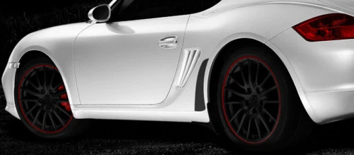 NEW! PORSCHE 987 BOXSTER MATTE BLACK STONE GUARD DECALS - Image 1 of 1