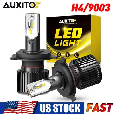 Kit de conversión de faros LED AUXITO H4 de haz alto y bajo blanco 6000K más brillante Foto 1 de 4
