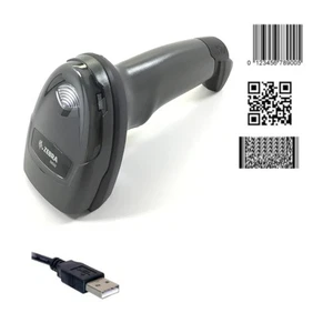 Symbol Motorola DS2208 Barcodescanner USB Anschluss QR-Code Datamatrix schwarz - Bild 1 von 3