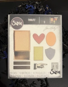 New Retired Sizzix Thinlits 10pc Matchbox #666604 Retail $20.99 Tim Holtz Vault - Picture 1 of 3