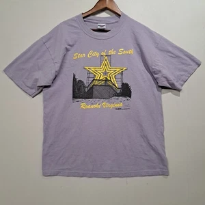 Serigrafía vintage Jerzees Roanoke Virginia Star City of the South Alien XL - Imagen 1 de 9