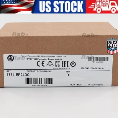 NEW Sealed AB 1734-EP24DC /B POINT I/O 24VDC 1734EP24DC US Free Tax - Image 1 of 3