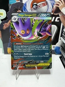 Pokemon Mega Gengar ex 056 094 Llamas Fantasmales Doble Raro Arte Completo Holo - Imagen 1 de 2