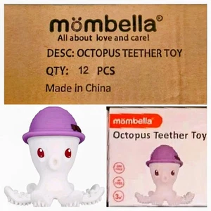 Teethers Lot Of 12 Octopus Teething Toys For Baby Sealed Individual Boxes Infant - Picture 1 of 9